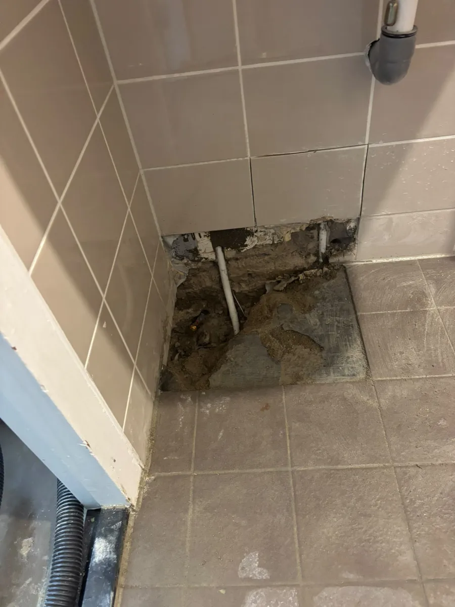 Muur open waar het moest